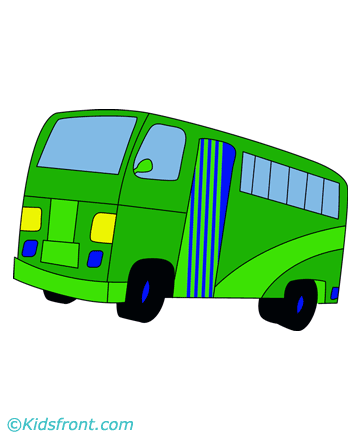 Cute Mini Bus Coloring Pages